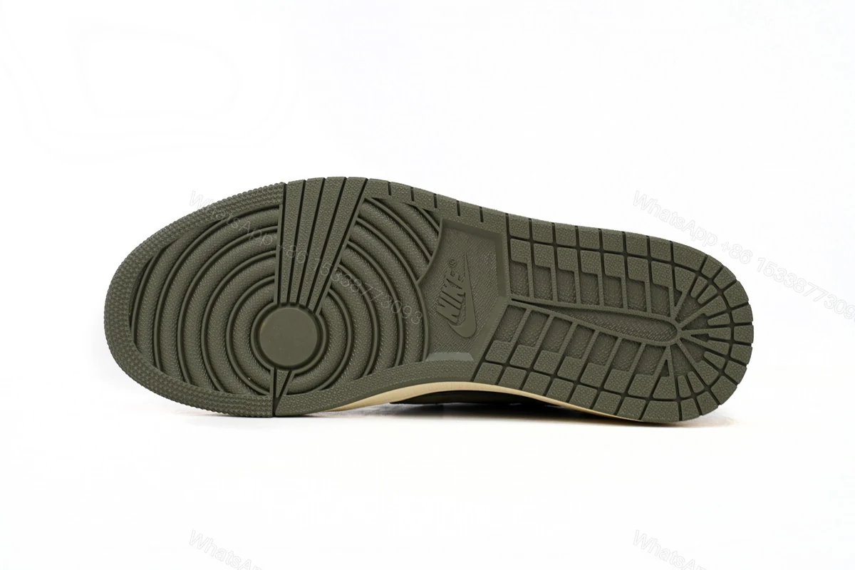 View 5 of Travis Scott x Air Jordan 1 Low Green Barb CQ4277-200