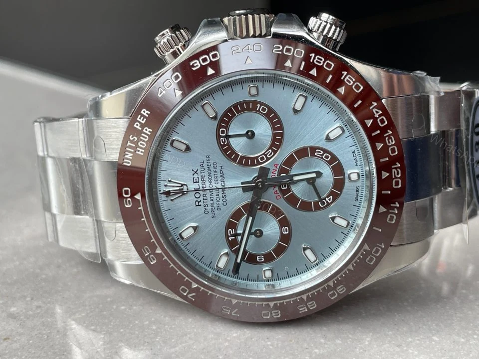 View 4 of Clean Factory 1:1 Rolex Daytona 116506 50th Anniversary Best Edition Ice Blue Dial Lume Markers SA4130 V2