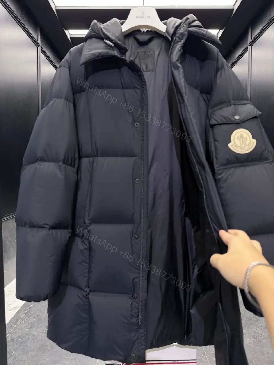 View 8 of Bold Insulated Puffer Coat with Subtle Detailing
