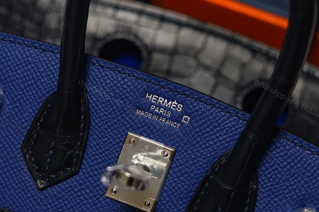 View 8 of HERMES FAUBOURG BIRKIN 20 DEEP BLUE 20CM