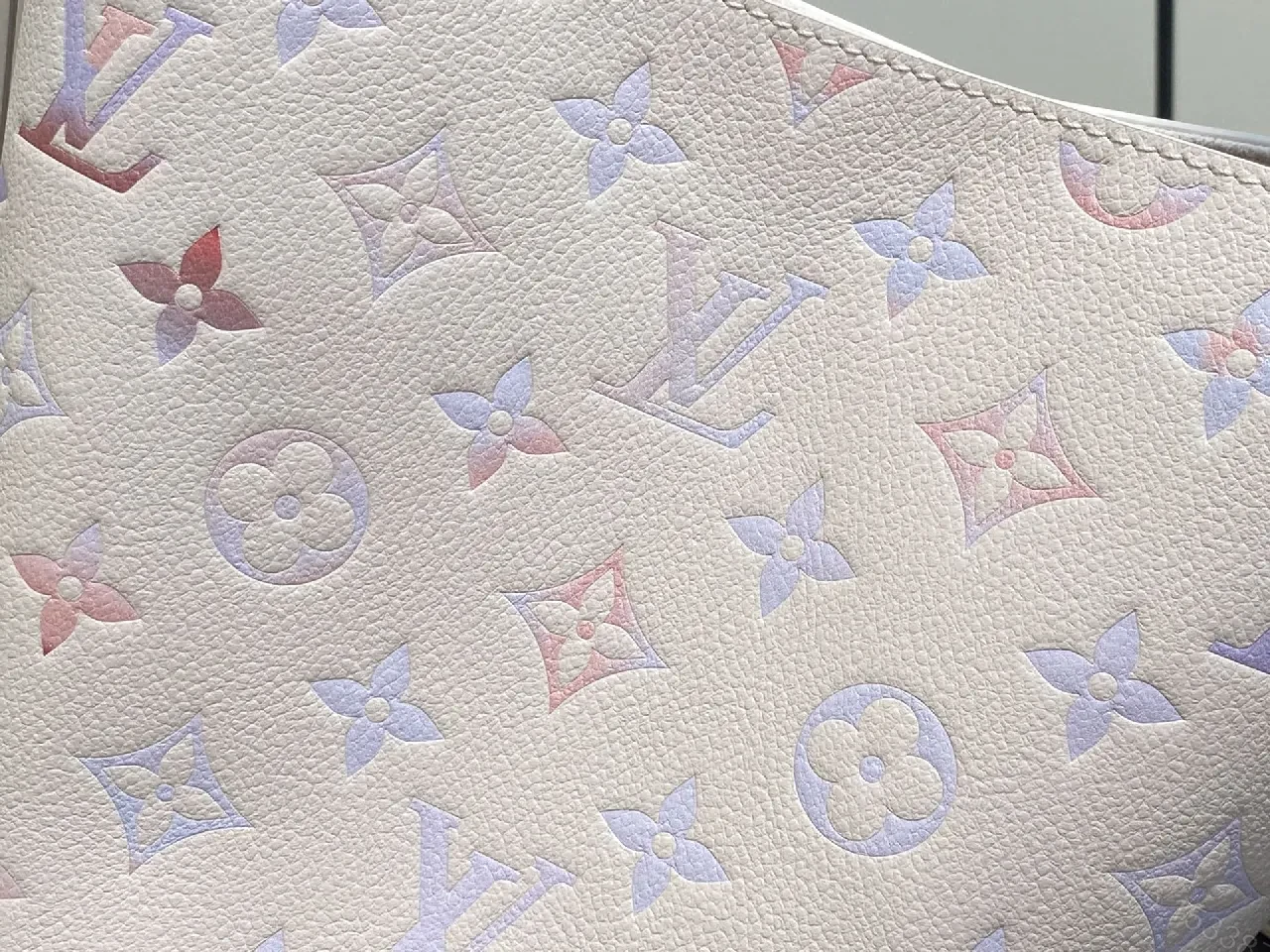 View 2 of Pastel Monogram Bucket Bag: Lux Everyday Elegance