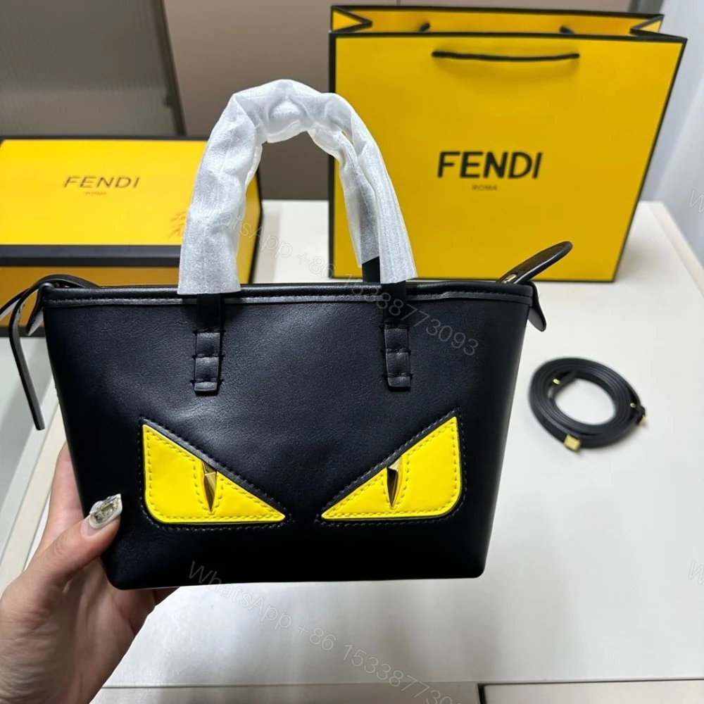 View 6 of FENDI ROLL LUNAR NEW YEAR MINI BAG BLACK 17CM 8BS096ATXUF1QIO