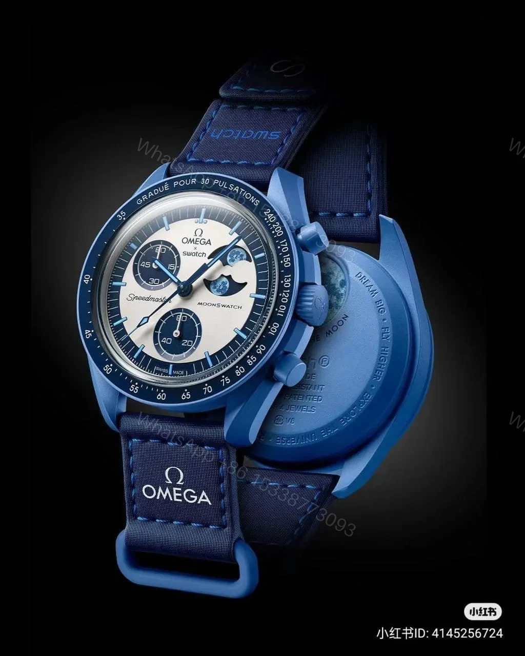 Swatch x Omega Blue — view 1