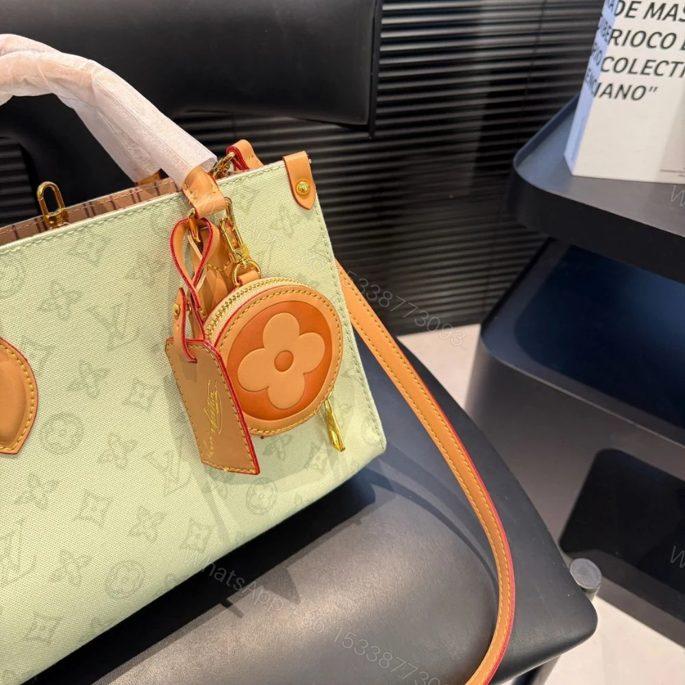 View 3 of Louis Vuitton Onthego PM Monogram Origine Vert Asnières 25Cm