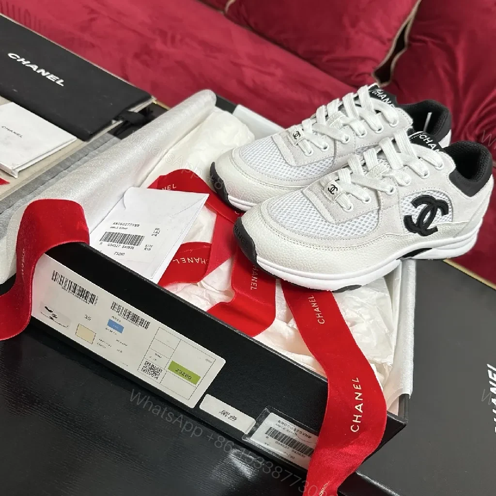 Chunky White Luxury Trainers: Designer-Inspired Sneakers — view 1