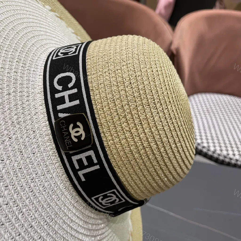 View 9 of Straw Hat with Signature Band: Elegant, Breathable Sunwear