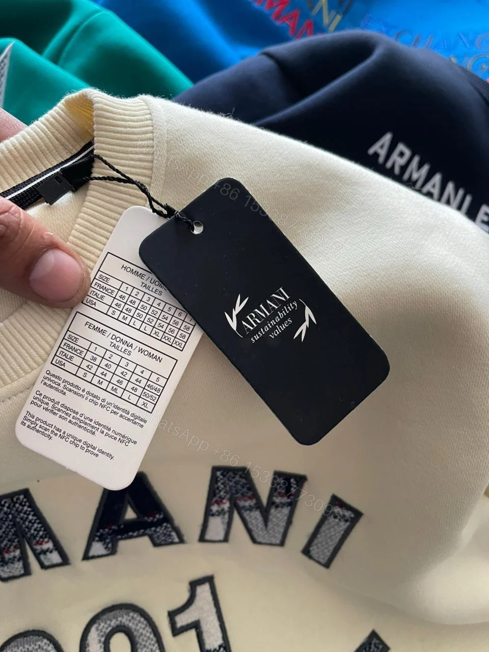 View 9 of First Copy Armani Exchange Premium Quality Sweatshirt
