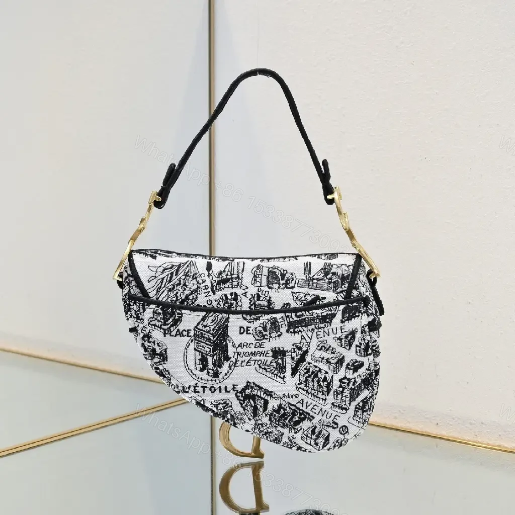View 9 of Chic Map Mini Bag: luxe crossbody with gold hardware