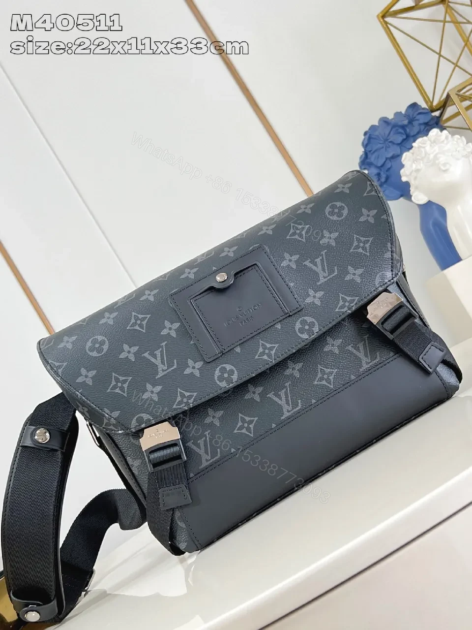 Monogram Tech Messenger: Sleek, Durable, Multifunction Carryall — view 1