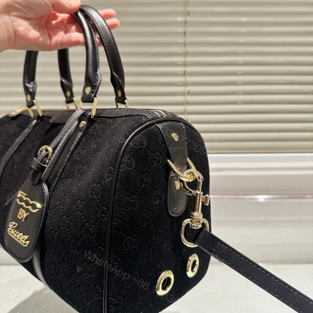 View 7 of Gucci Small Jumbo GG Canvas Duffle Bag Black 30Cm
