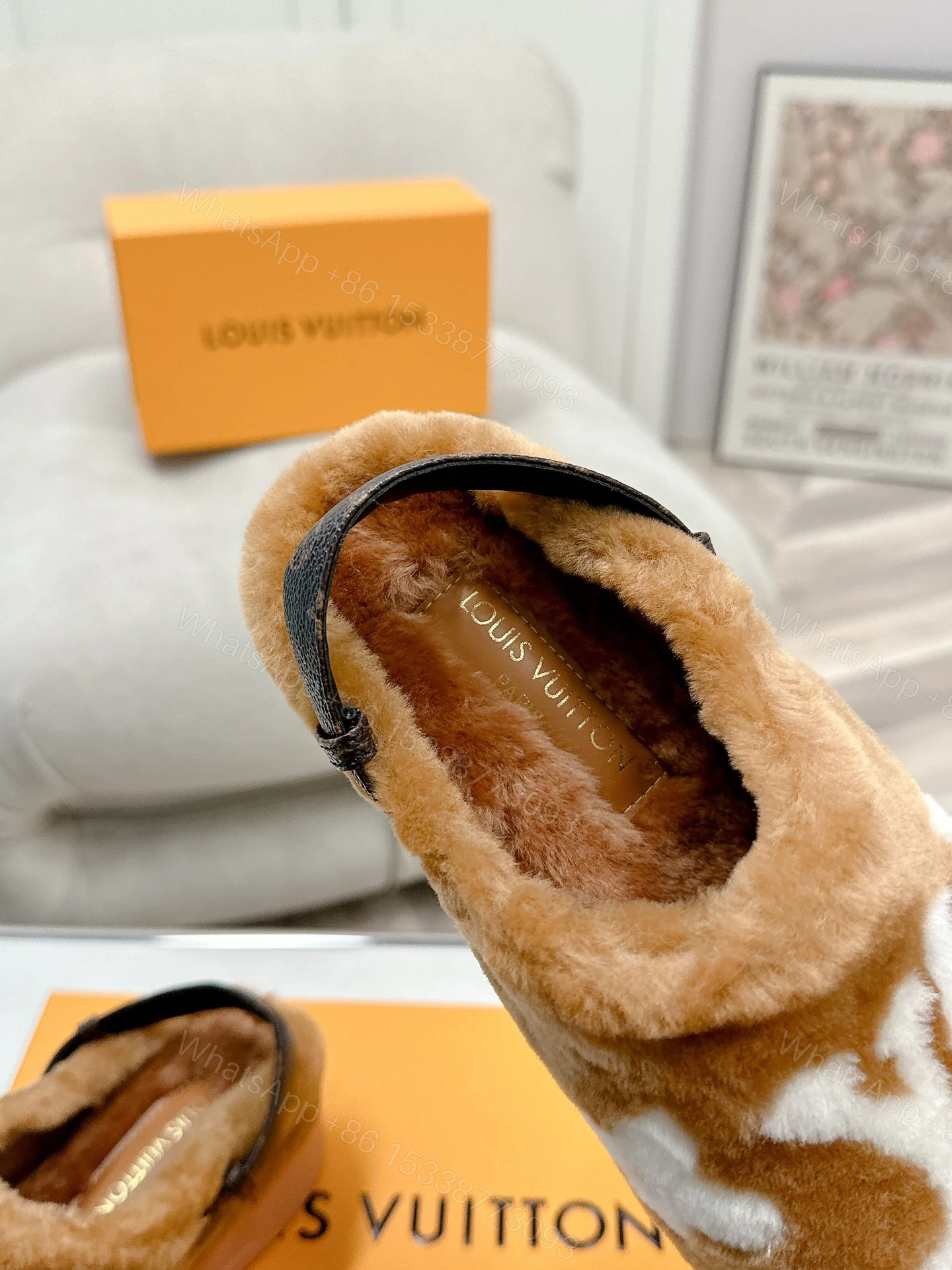 View 7 of LOUIS VUITTON ASPEN COMFORT CLOG CAMEL BROWN 1ADC2B