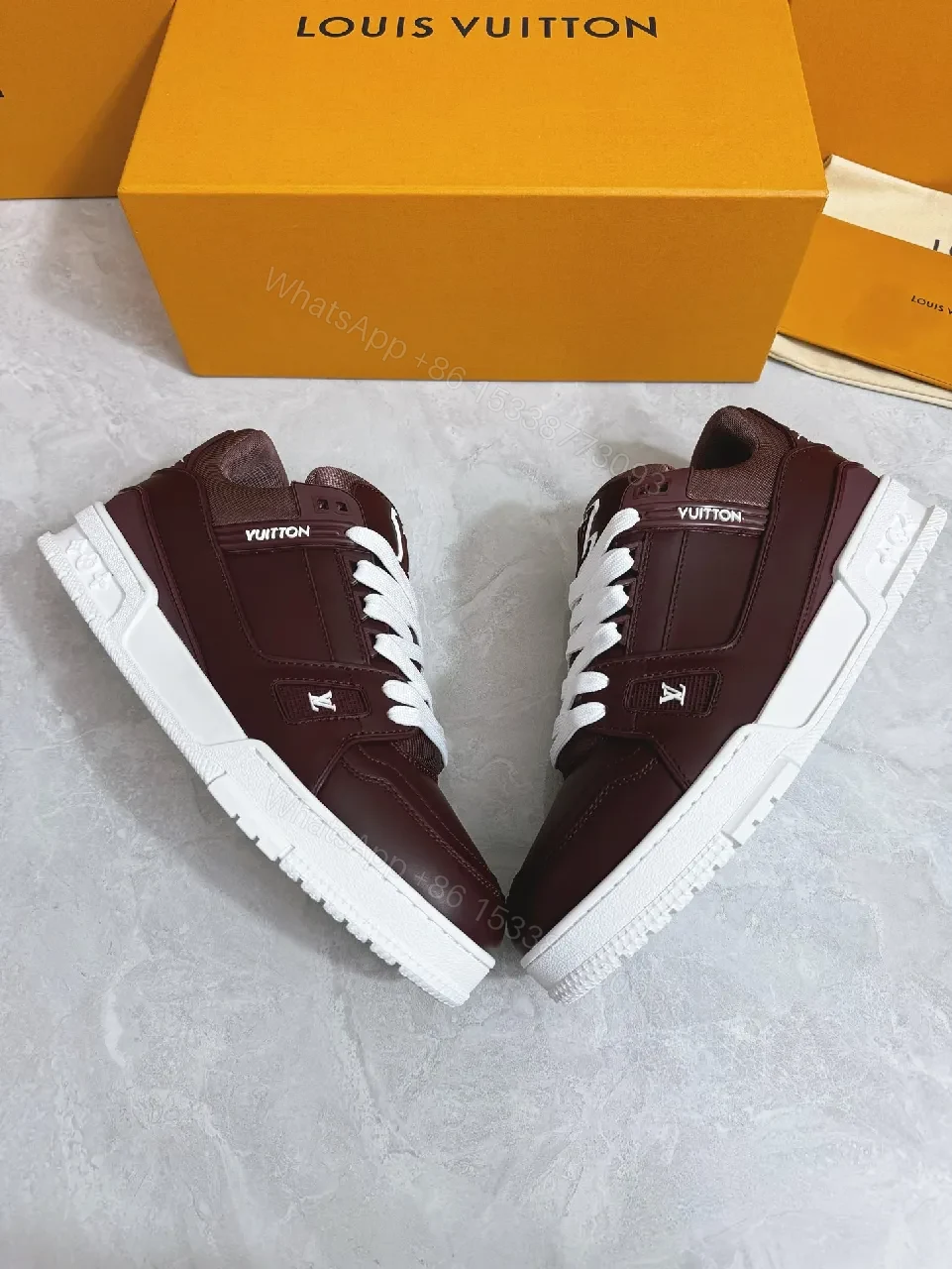 View 8 of Premium Leather Low-Top Sneakers: Bold Texture & Everyday Versatility