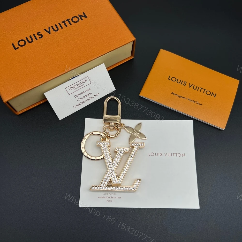 View 8 of Louis Vuitton Lv Logo Bag Charms Key Holder