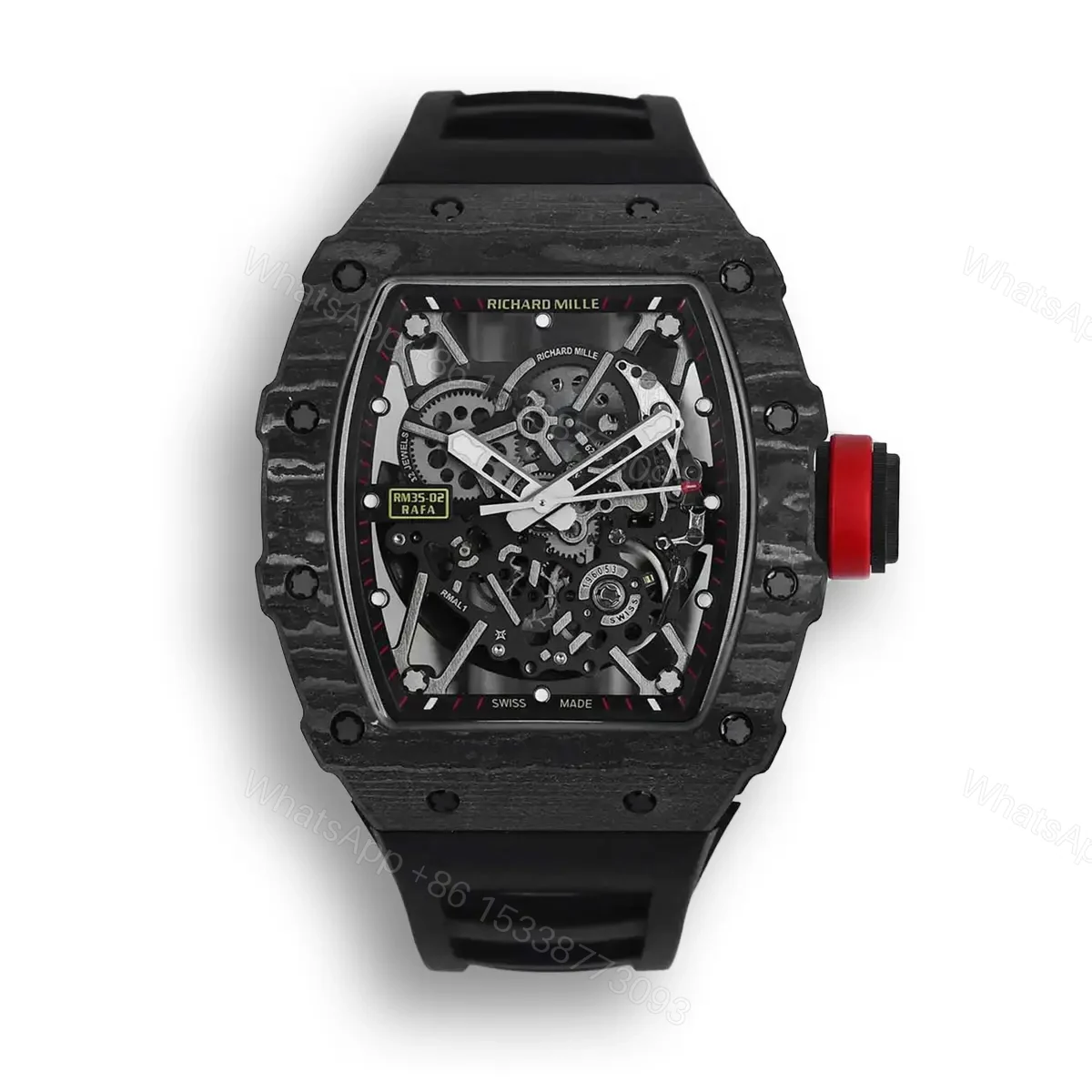 Replica Richard Mille RM35-02 Black Carbon Fiber — view 1