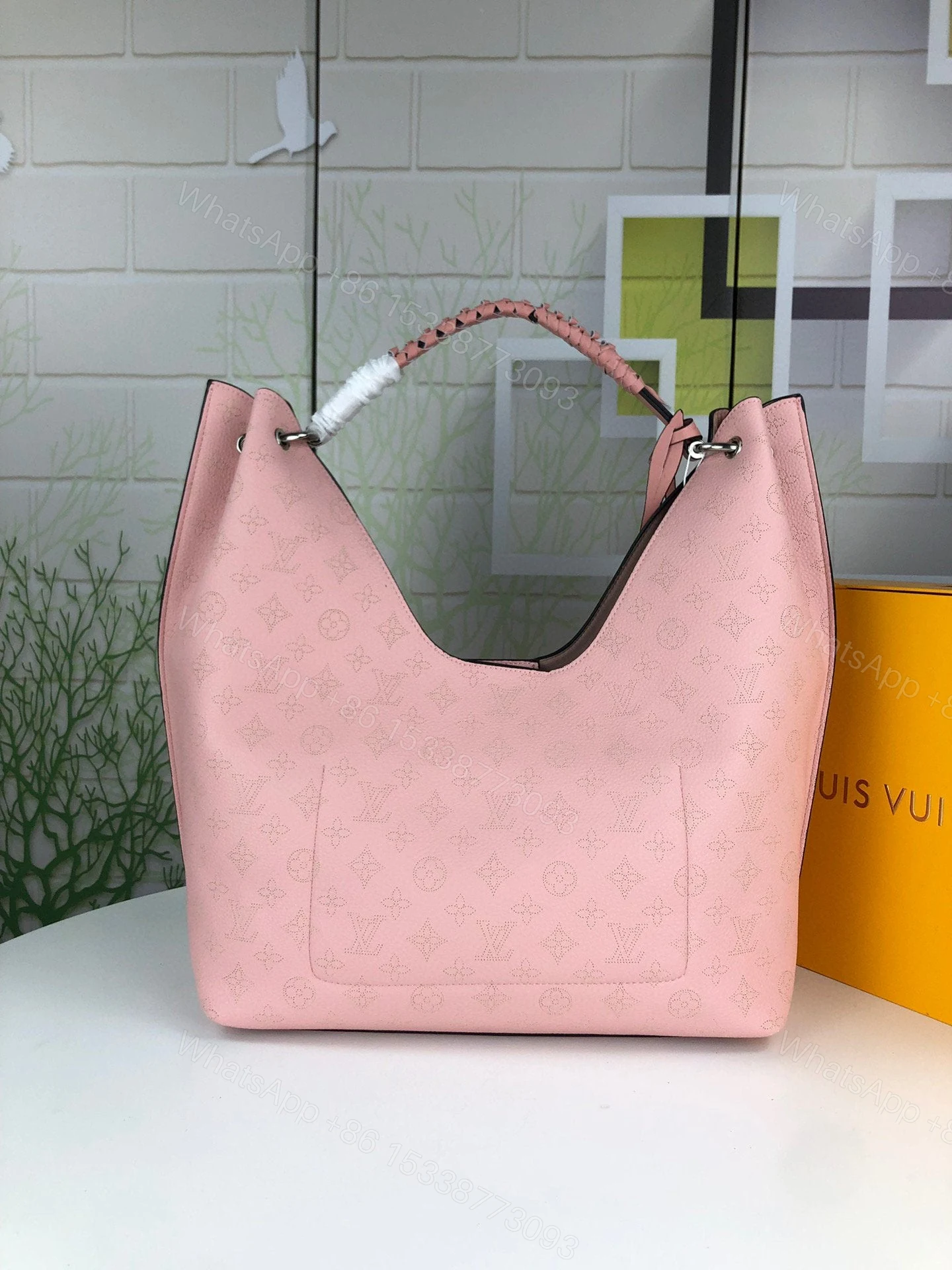 View 39 of Louis Vuitton Carmel Hobo Bag ‘Mouse Grey’
