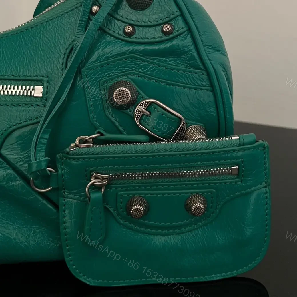 View 10 of 高仿Balenciaga*LeCagole系列餃子包綠色S