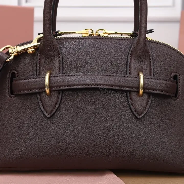 View 8 of 高仿miumiu*Aventure系列5BB169手提包石楠木色小號免檢版