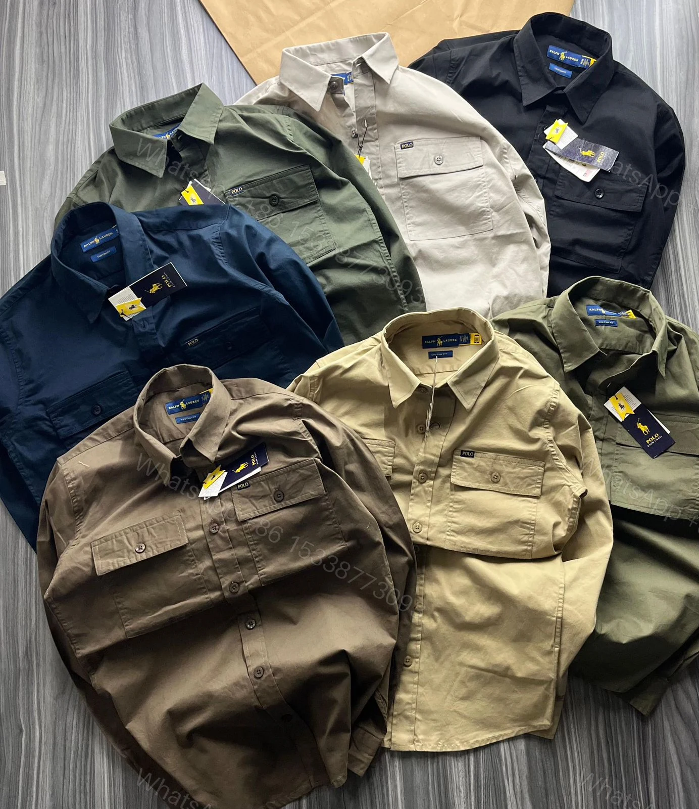 View 4 of FIRST COPY RALPH LAUREN DOUBLE POCKET CARGO SHIRT