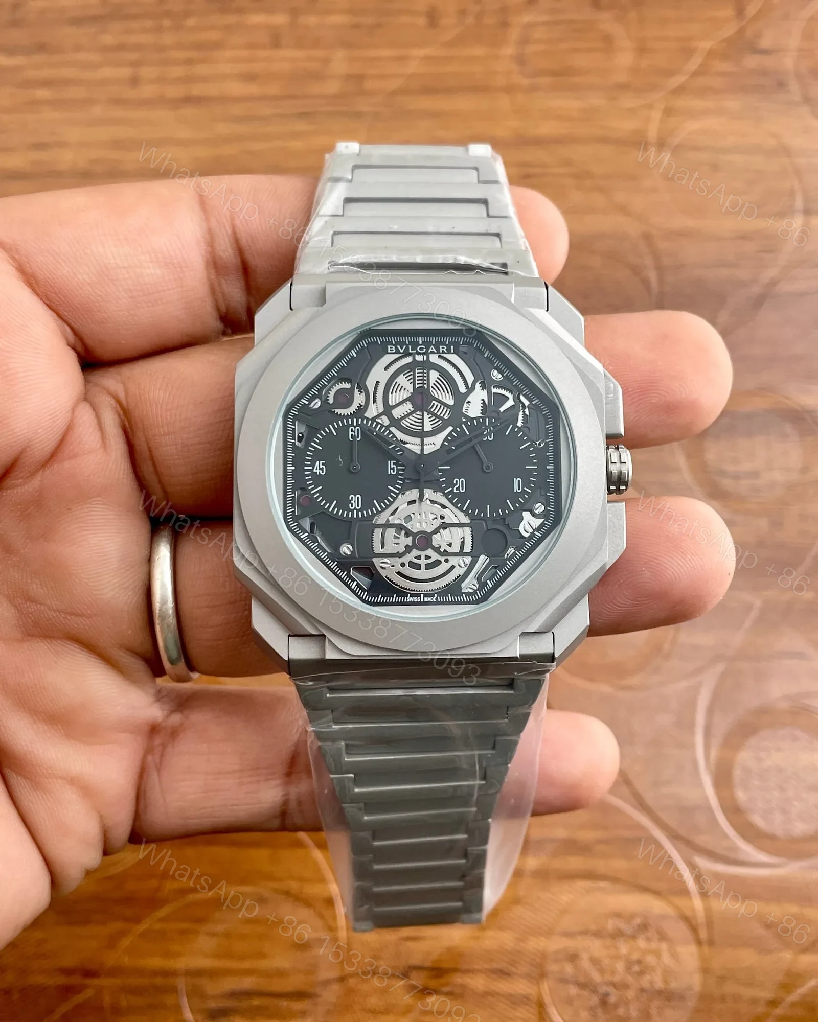 BVLGARI 44mm Men’s Chronograph Watch — view 1