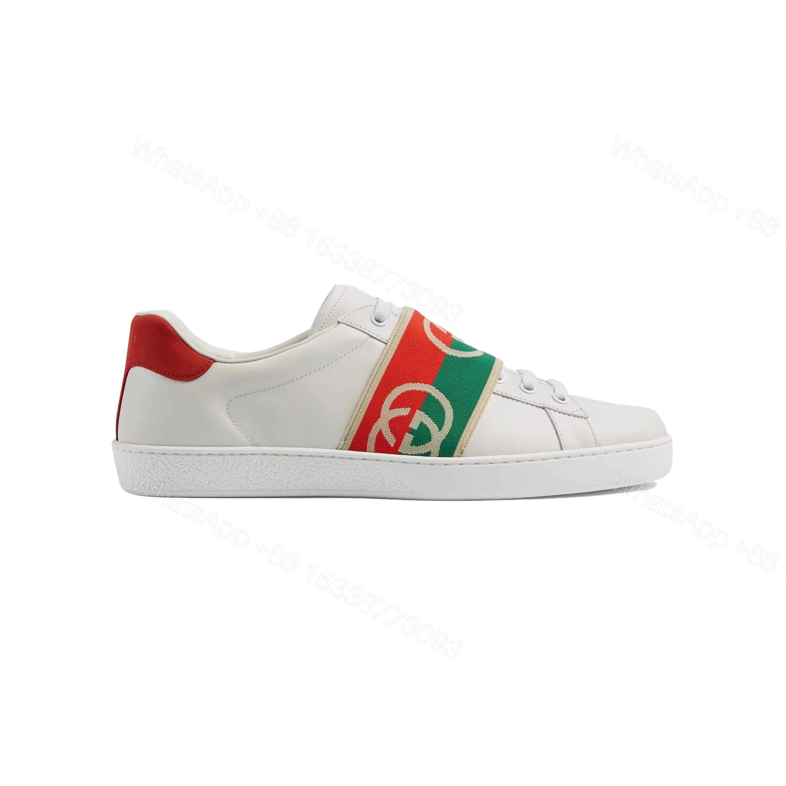 GUCCI MEN’S ACE SNEAKERS WITH ELASTIC WEB – GC213 — view 1