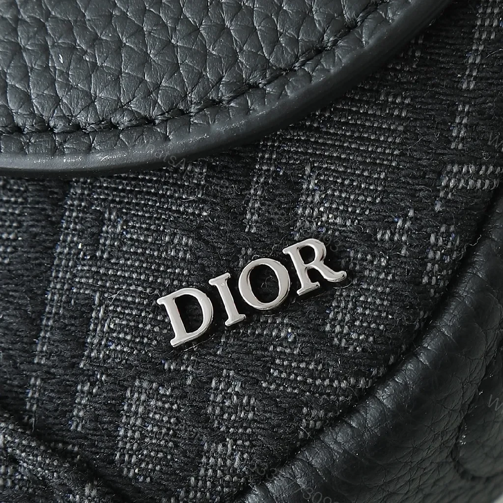 View 9 of Textured Black Crossbody: Compact, Designer-Inspired Style