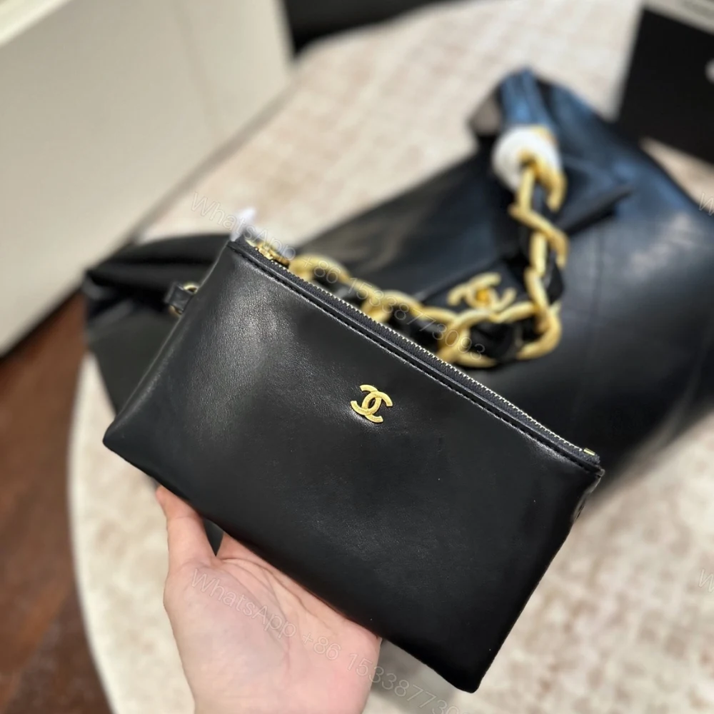 View 5 of Chanel Maxi Hobo Bag Black 43Cm