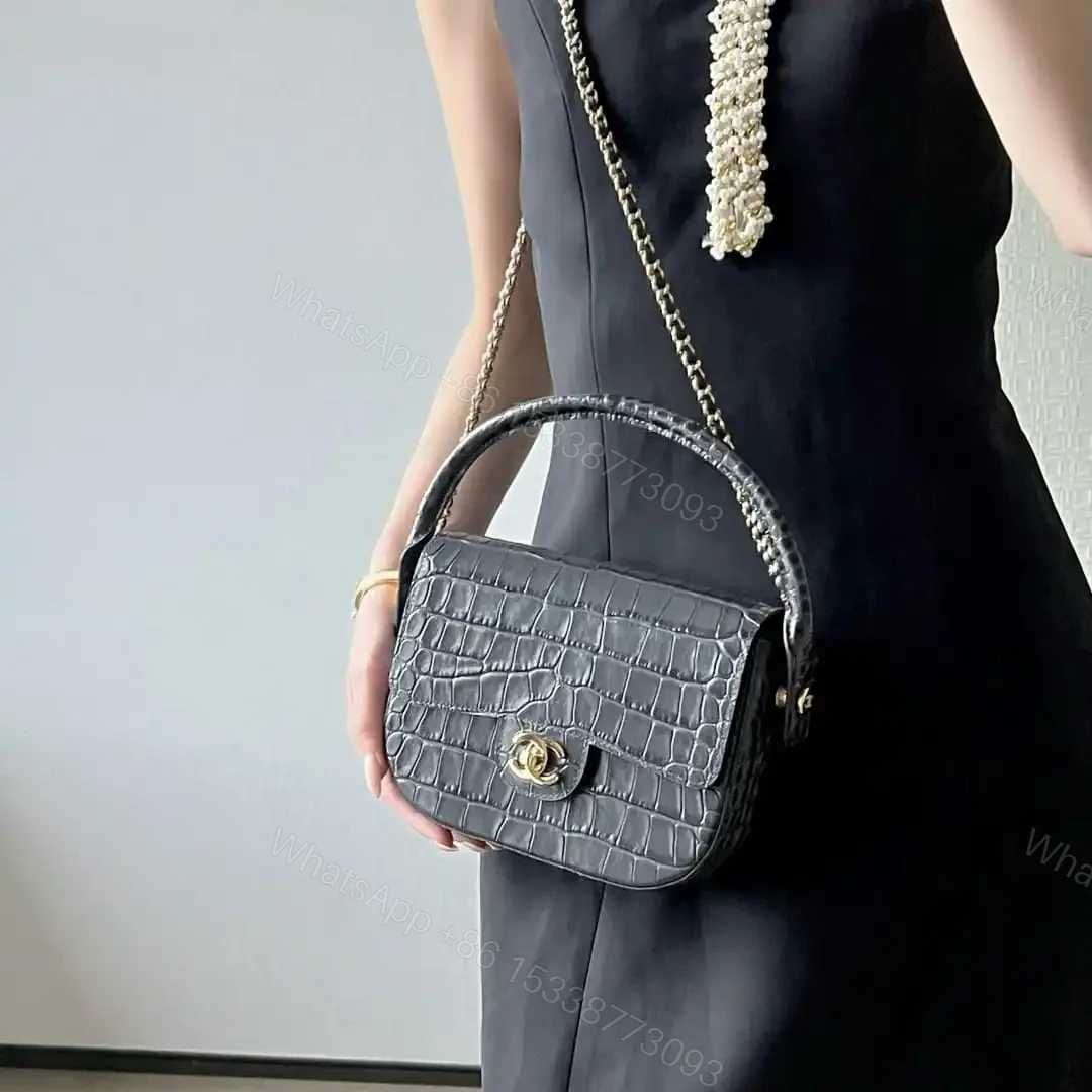 View 25 of 高仿Chanel*26A系列AS6424高級手工坊牛皮鱷魚紋手袋免檢版