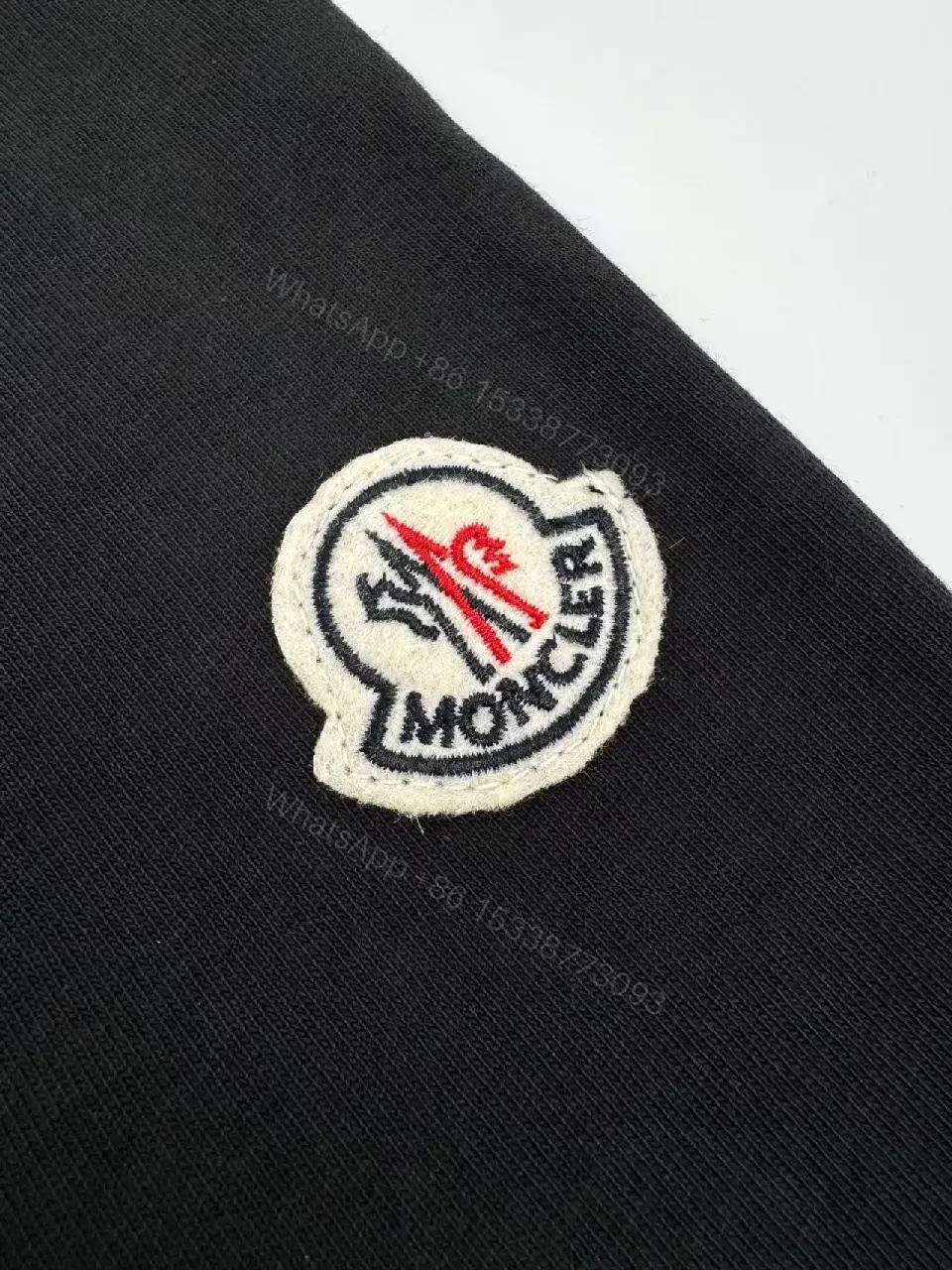 View 6 of Monochrome Crew Tee with Subtle Logo Detailing