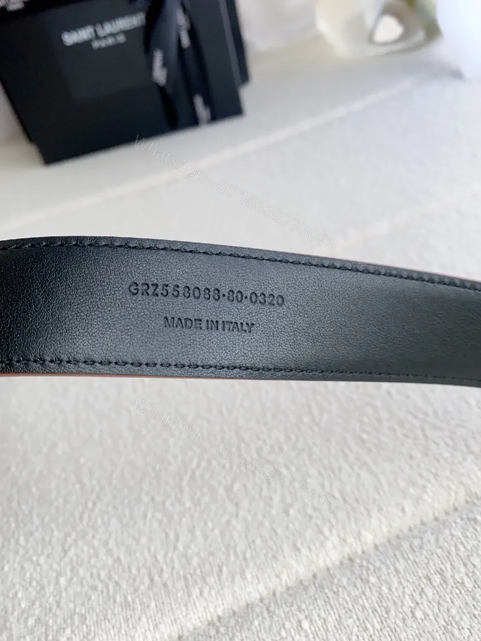 View 6 of Brown Leather Belt Gold Buckle: Designer-Inspired, Luxury Finish
