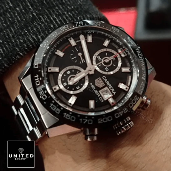 View 7 of TAG Heuer Carrera Steel Black Replica
