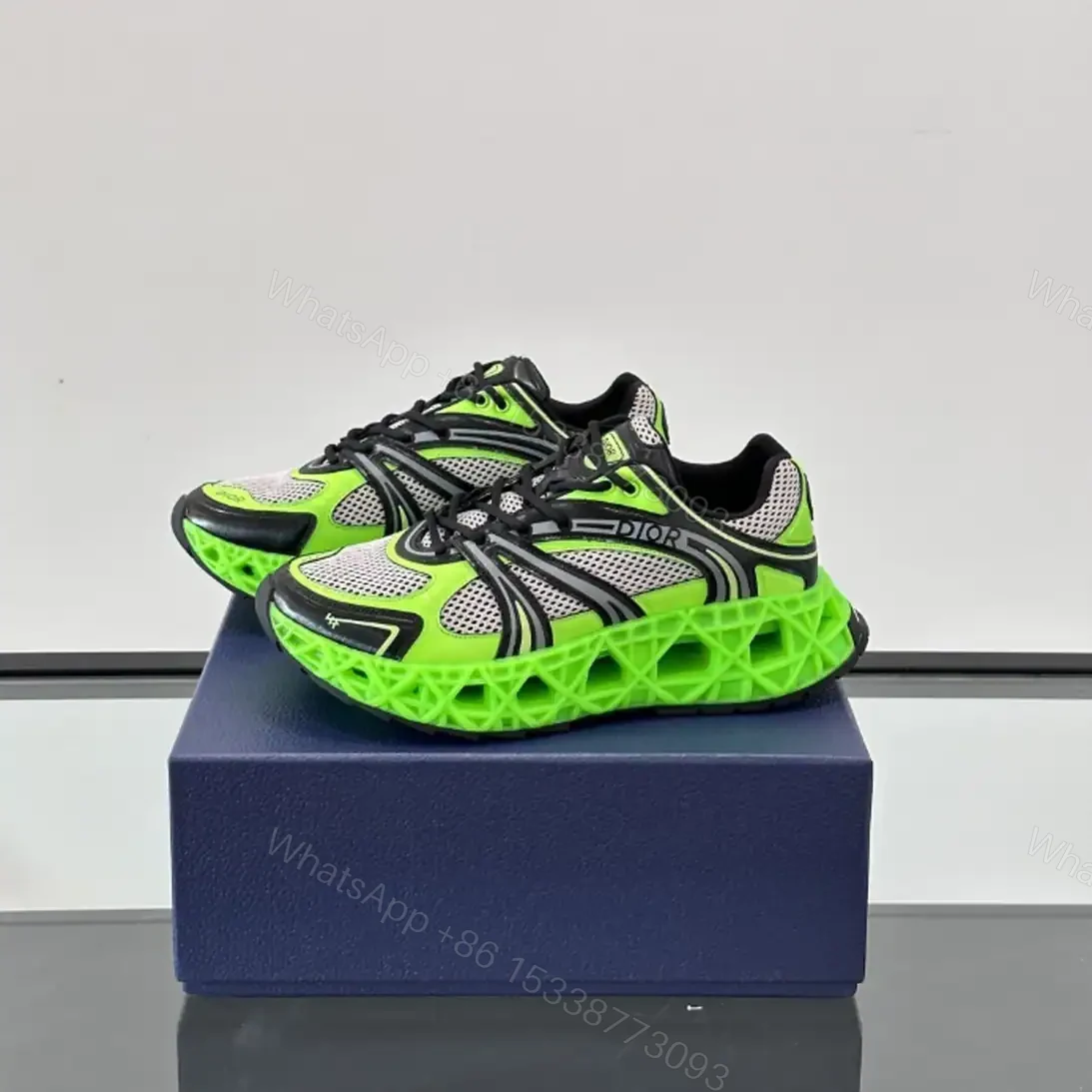View 5 of DIOR B35 NXXT-SNEAKERS IN GREY AND GREEN – CD231