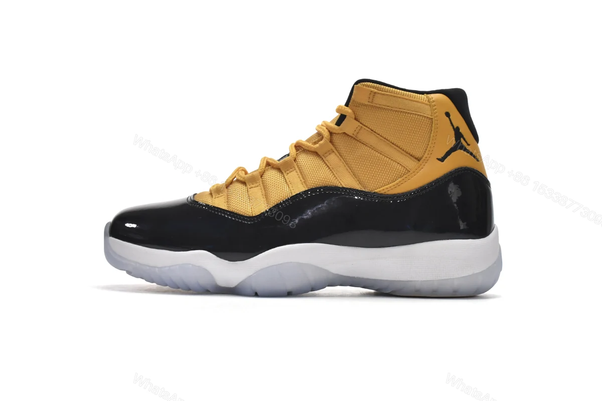 View 8 of Air Jordan 11 High Retro Black Yellow CT8012-118