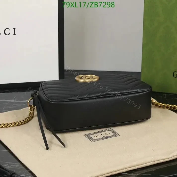 View 22 of Fake Gucci Small GG Beige Marmont Shoulder Bag ZB72988