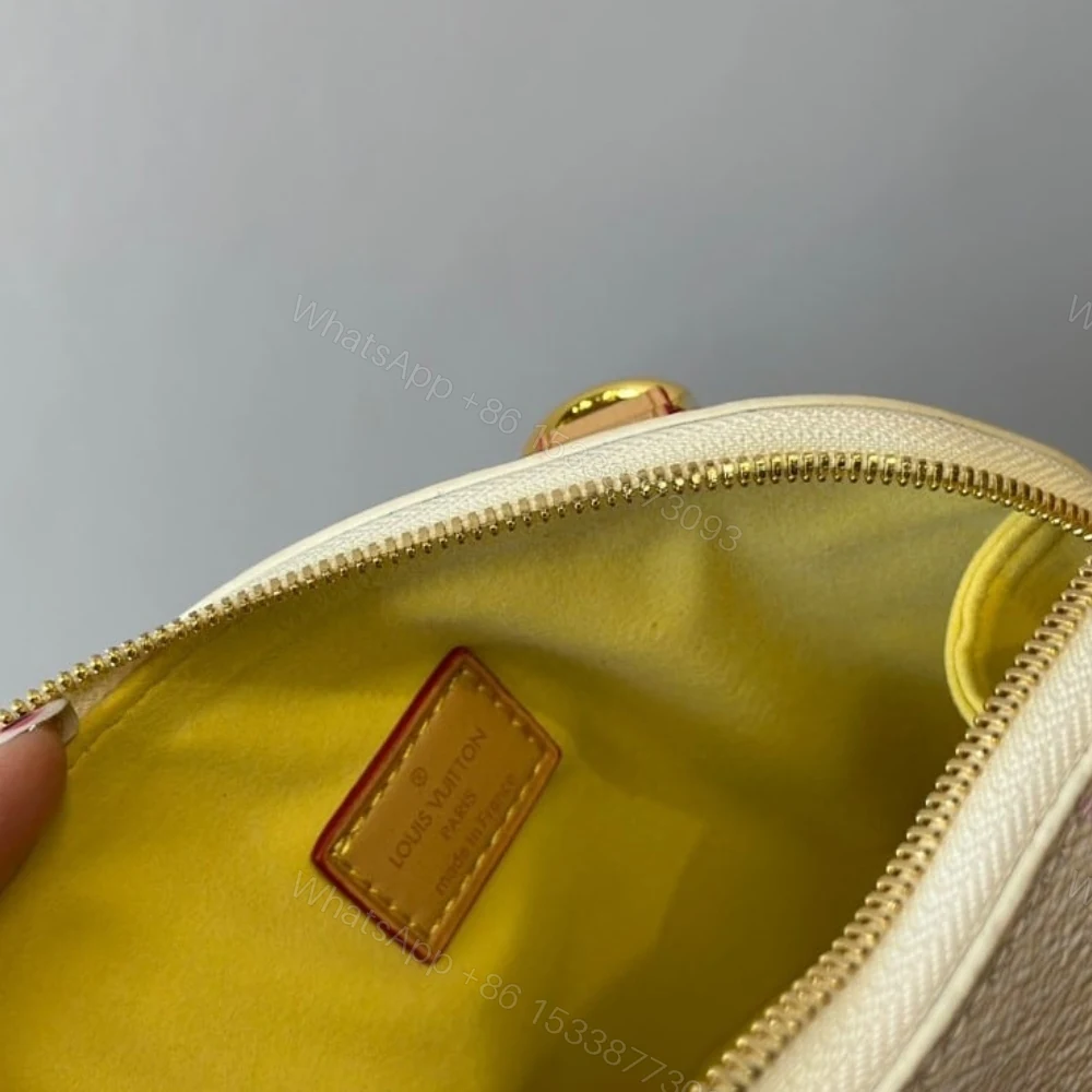 View 6 of Louis Vuitton Alma BB Damier Canvas Peach 20Cm N40516