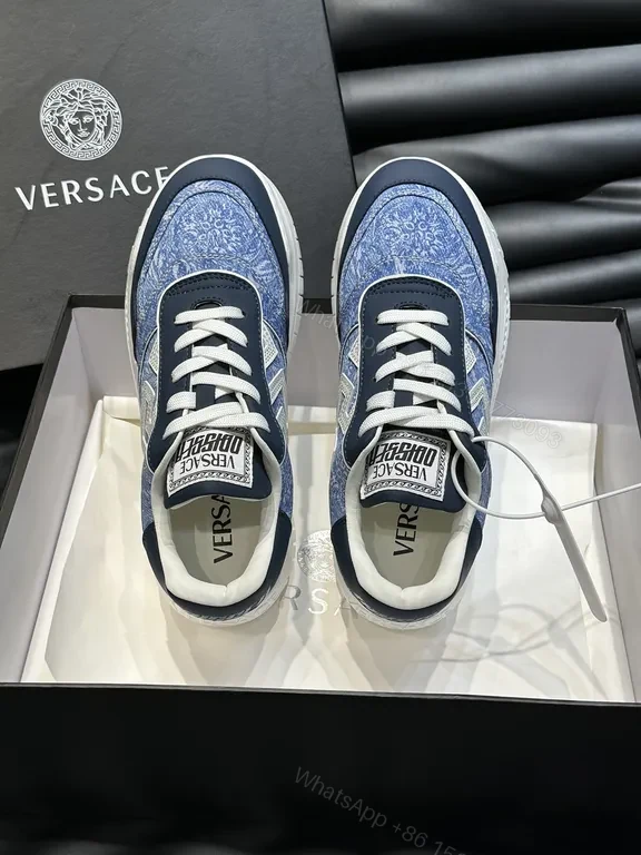 View 2 of Patterned Prowess High-Tops: Luxe Navy/White Sneakers