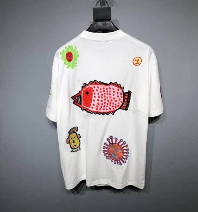 View 2 of LV x YK EMBROIDERED FACES T-SHIRT – LV17