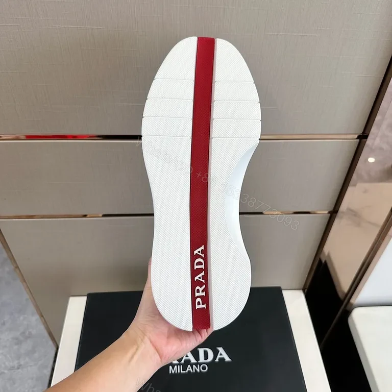 View 7 of Prada Milano White Platform Sneakers - Premium Comfort
