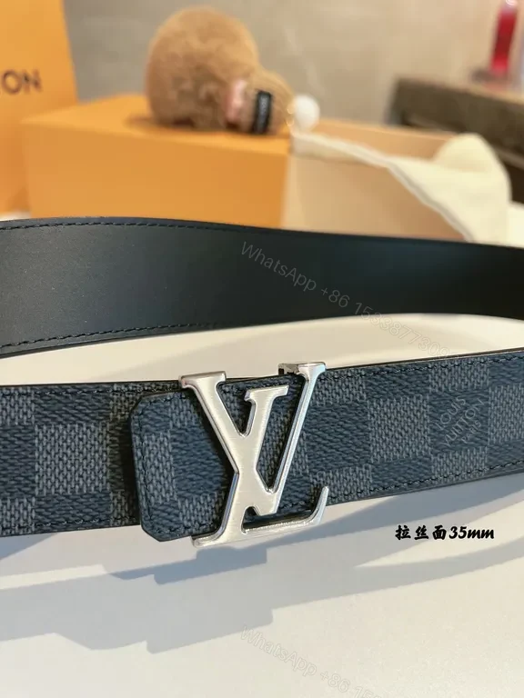 View 3 of Damier Graphite 35mm Belt â€” Luxury Casual? 35mm Belt