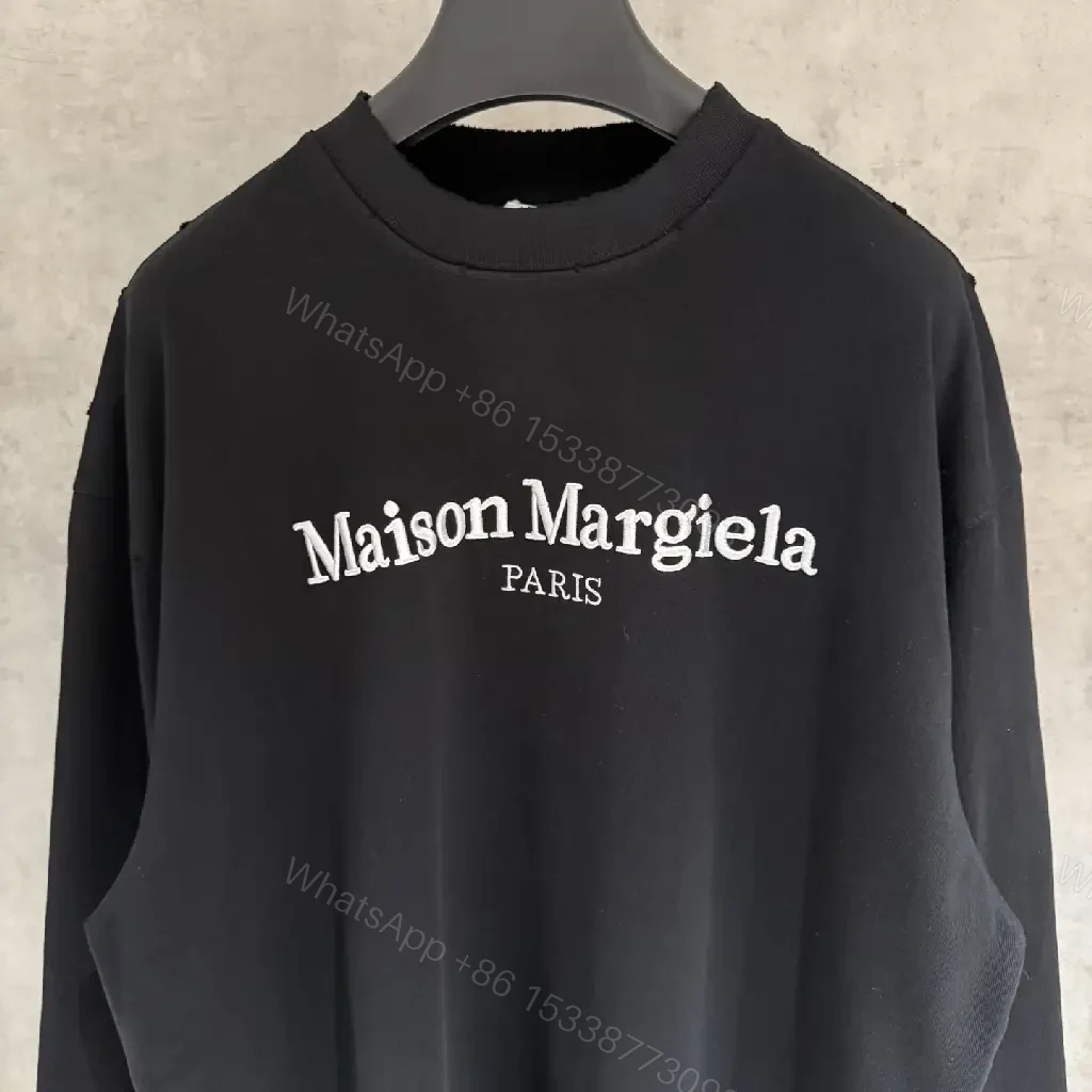 View 6 of Relaxed Black Logo Sweatshirt: Minimalist Premium Comfort