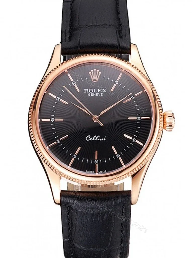 Superclone Rolex Cellini Black Dial REP016815 — view 1