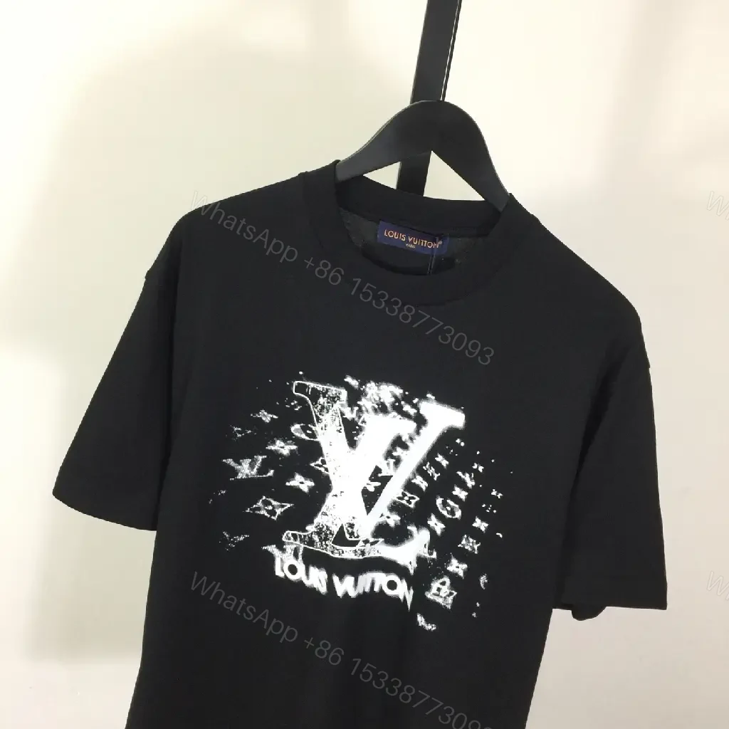 View 7 of Black Cotton Graphic Tee - Luxe-Look, Everyday Statement Tee
