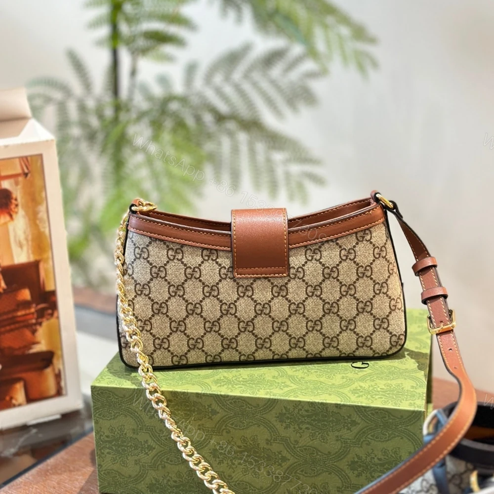 View 4 of Gucci Padlock Small Shoulder Bag Brown 25Cm 811705 KHNKG 8534