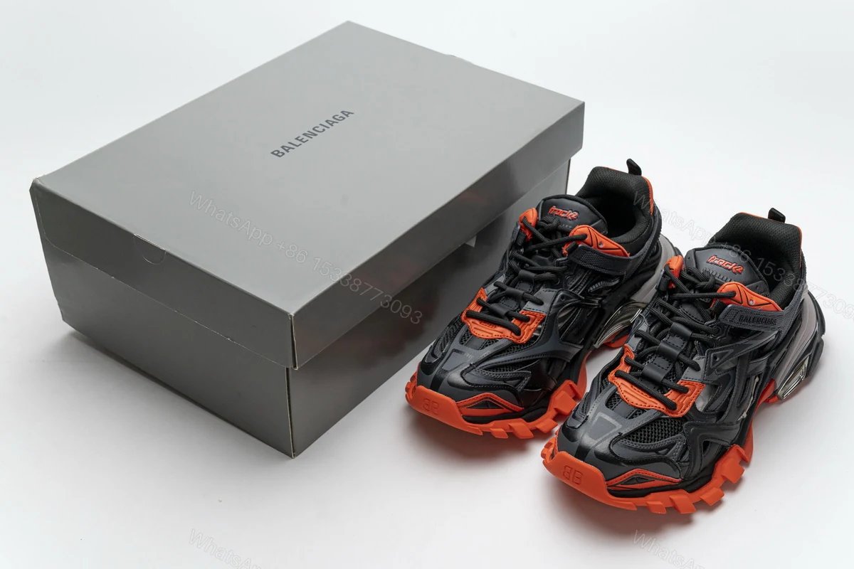 Balenciaga Track 2 Sneaker Dark Grey Orange 570391 W2GN1 2002 — view 2