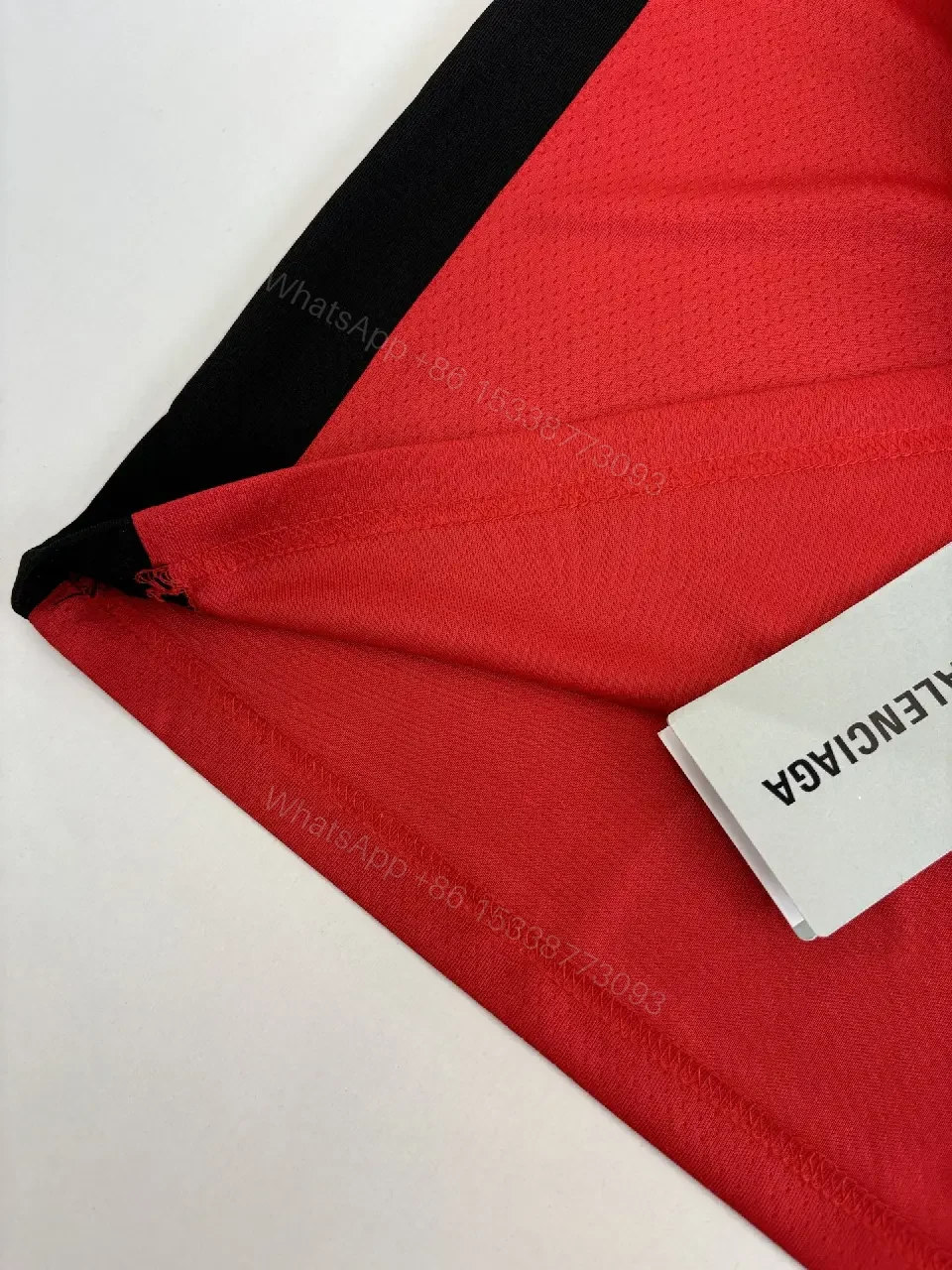 View 3 of Bold Red Jersey: Luxe Streetwear Comfort Jersey