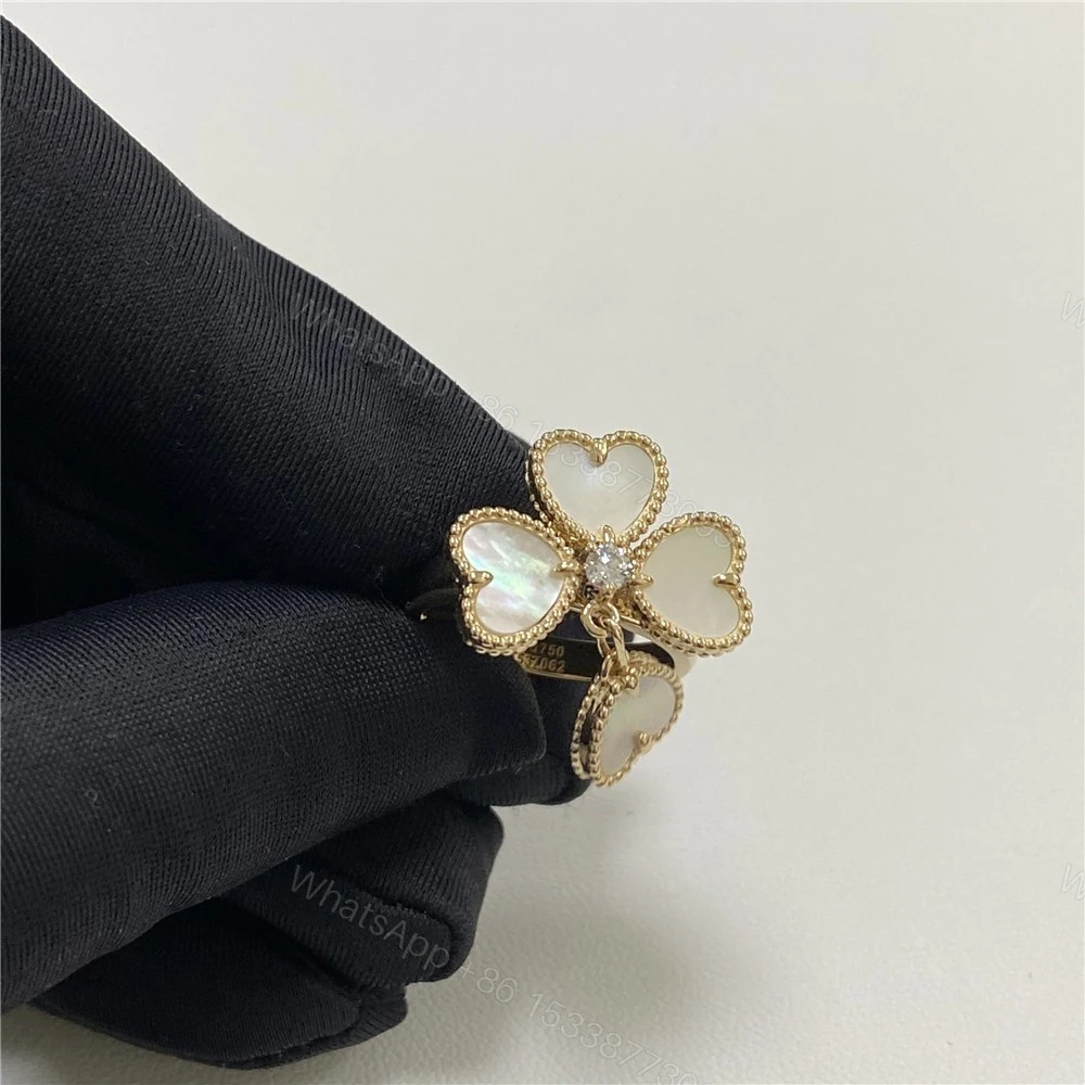 View 5 of Van Cleef &Arpels Sweet Alhambra Effeuillage Ring VCARN5P300