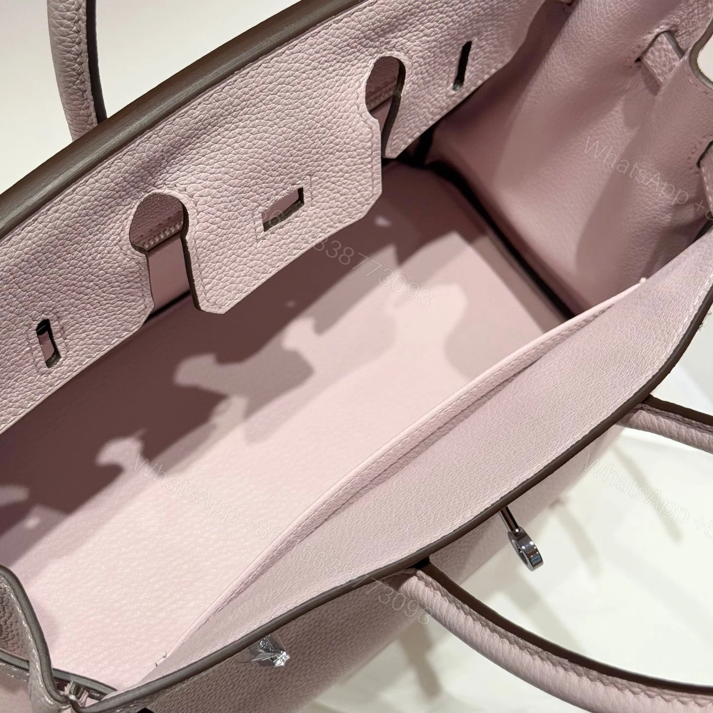 View 4 of HERMES BIRKIN 25 IN PINK BABY SILVER HARDWARE