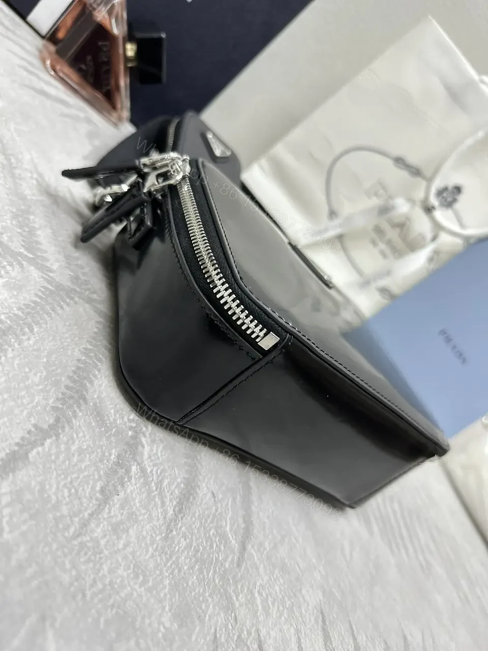 View 10 of Black Coated-Fabric Crossbody All-Day Luxury Set