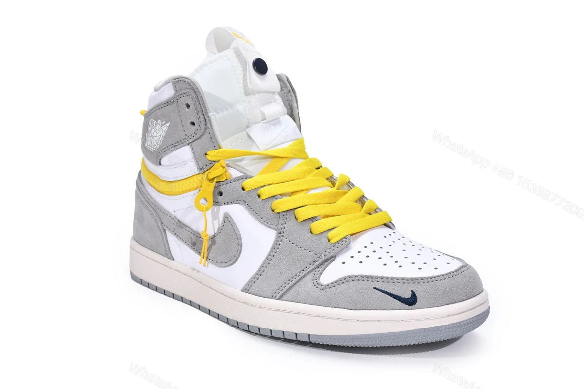 View 2 of Air Jordan 1 High Switch Light Smoke Grey CW6576-100