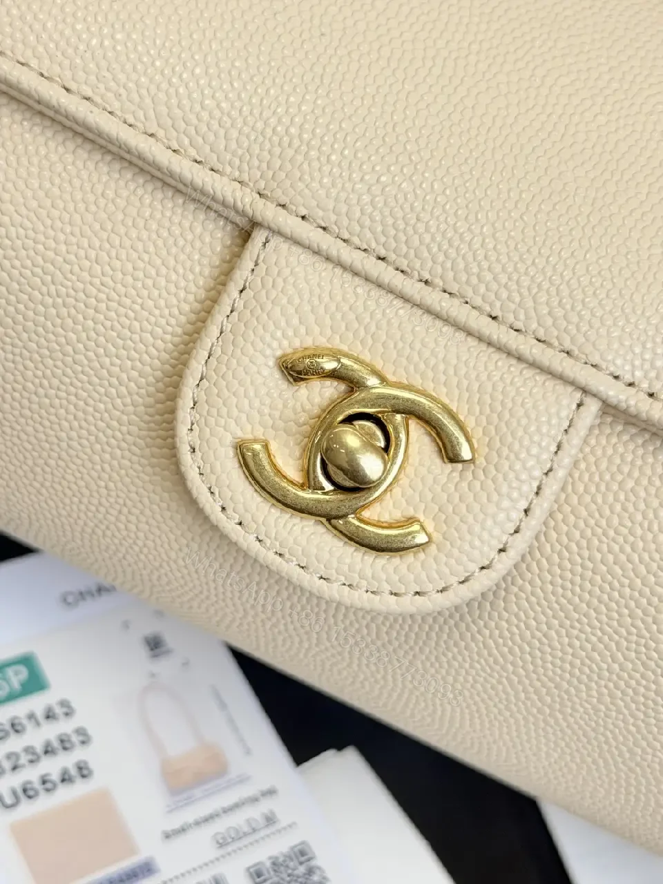 View 8 of Pebble Beige Mini Flap Bag: Luxury Everyday Chic, Tote-Grade Bag