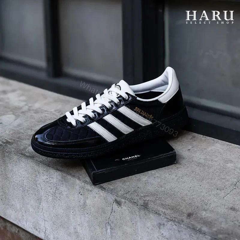 View 5 of ADIDAS ORIGINALS HANDBALL SPEZIAL PATENT BLACK
